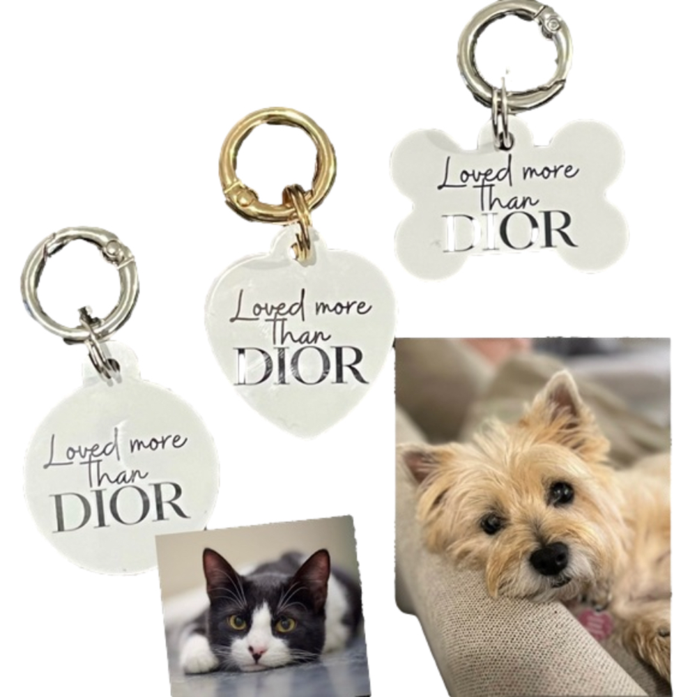 🐶2/$25🐶Handcrafted Lux Pet Tag/Charm/Keychain